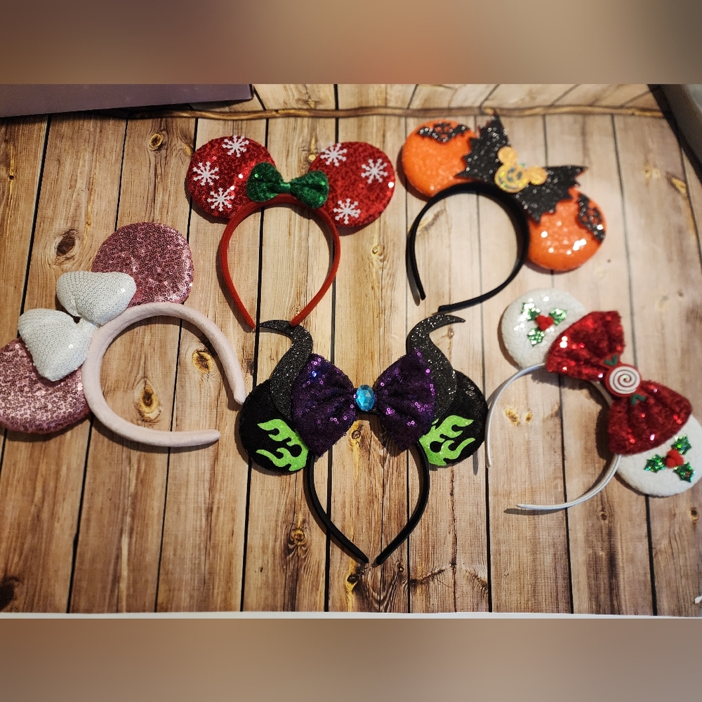 Seasonal Mouse Ear Headbands